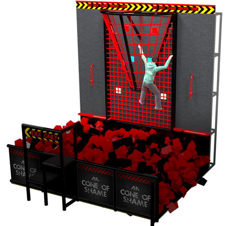 Aerial assault cone of shame